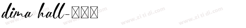 dima hall字体转换
